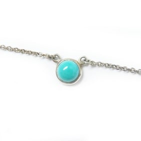 TIFFANY & Co. Tiffany Color by the Yard Necklace, AG925 Turquoise, Turquoise Blue, Silver Hardware,