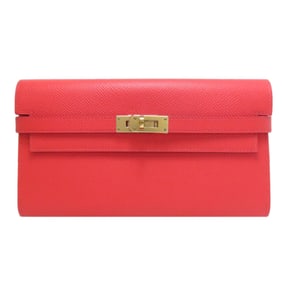 Hermes Hermès Kelly Wallet, Jaipur, Gold Hardware, Long Epson, Women's
