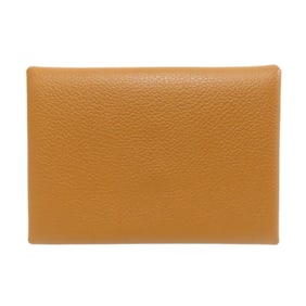 Hermes Hermès Calvi Duo Silver Hardware Coin Case Evercolor Women's