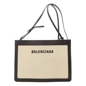 Balenciaga 339937 Logo Shoulder Bag Canvas Women's