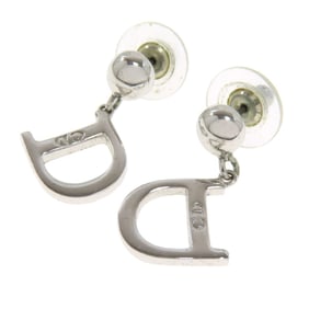Christian Dior D logo earrings in metal for women