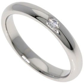 Harry Winston Wedding 1P Diamond Ring in Platinum PT950 for Women