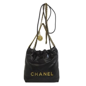 Chanel 22 Gold Hardware Lambskin Handbag for Women
