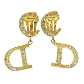 Christian Dior CD logo earrings in metal for women