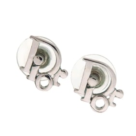 Christian Dior logo earrings in metal for women