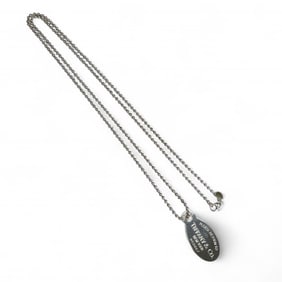TIFFANY & Co. Return to Tiffany SV925 Oval Tag Long Necklace in Silver for Women