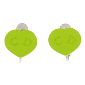 Christian Dior Heart Earrings in Metal and Plastic for Women