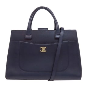 Chanel Coco Mark Tote Bag Calfskin Women's