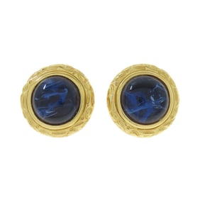 Christian Dior Stone Earrings, Metal, Women's
