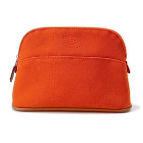 Hermes Bolide Pouch Mini Orange Canvas HERMES