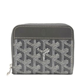 Goyard Matignon PM Coin Case in Gray PVC Leather for Men and Women