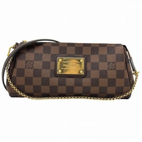LOUIS VUITTON Damier Eva Pouch Clutch Bag Chain Shoulder N55213