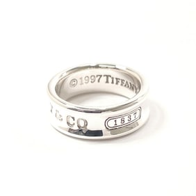 TIFFANY & Co. Tiffany 1837 Ring, 925 Sterling Silver, Size 12, Women's