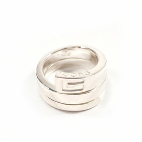 GUCCI G Snake Ring, 925 Sterling Silver, Size 8, Women's