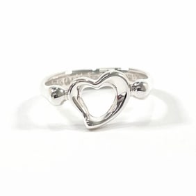 TIFFANY & Co. Tiffany Heart Elsa Peretti Ring, 925 Sterling Silver, 8.5mm, Women's