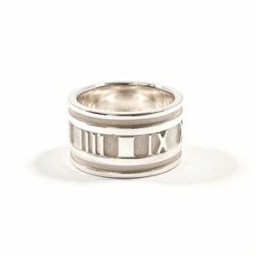 TIFFANY & Co. Tiffany Atlas Ring, 925 Sterling Silver, 13.5mm, Unisex