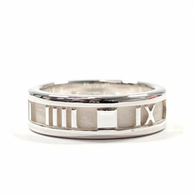 TIFFANY & Co. Tiffany Atlas Ring, 925 Sterling Silver, Size 13, Women's