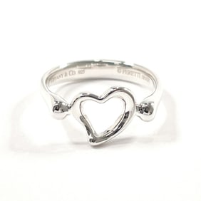 TIFFANY & Co. Tiffany Heart Elsa Peretti Ring, 925 Sterling Silver, 9.5mm, Women's