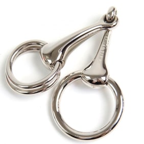 HERMES Horsebit Scarf Ring, Silver, with Box and Dust Bag, Made in Italy, Women's