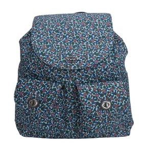 Coach Backpack/Daypack F59434 Nylon Leather Blue Navy Backpack Women's COACH