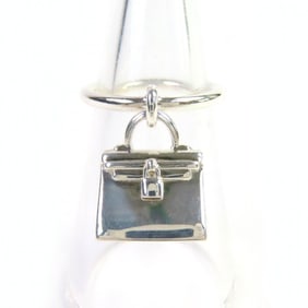 HERMES Birkin Amulet Ring, AG925 Silver, Size 48 (approximately equivalent to Japanese size),