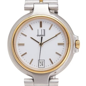 Dunhill Millennium Quartz Watch, White Dial, Stainless Steel, Women's