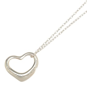 Tiffany & Co. Open Heart Necklace in 925 Sterling Silver for Women.