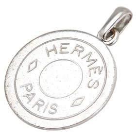 Hermes Serie pendant top, silver metal, women's, HERMES