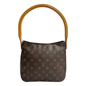 LOUIS VUITTON Looping MM Monogram Leather One-Shoulder Bag/Semi-Shoulder Bag, Brown, 23860