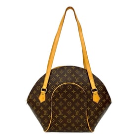 LOUIS VUITTON Ellipse Shopping Monogram Leather Shoulder Bag/Tote Bag, Brown, 32765