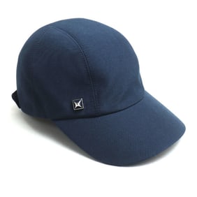 HERMES Davis Poix Medor Cap, Navy, H251057N, Size 56, Unisex