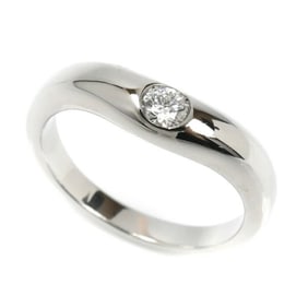 BVLGARI Pt950 Platinum Fedi Ring with Diamonds, Size 8, 5.4g, Women's