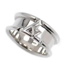 LOUIS VUITTON 18K White Gold LV Volt One Ring Q9O59 with Diamonds, 12.7g, Men's