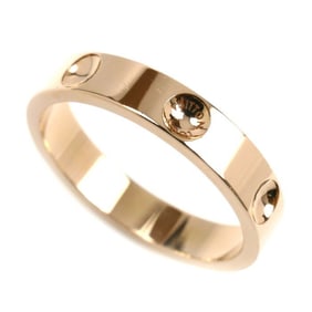 LOUIS VUITTON 18KPG Pink Gold Petite Bourg Empreinte Ring, Size 11, 51cm, 3.5g, Women's