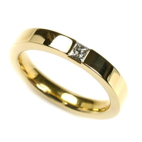 HARRY WINSTON 18KYG Yellow Gold Princess Cut Diamond Ring WBDYPCBZS10, 0.10ct Diamond, Size 8, 4.6g,