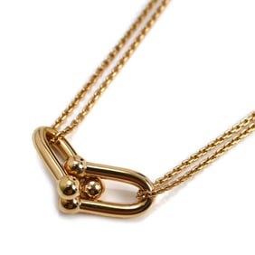 TIFFANY & Co. Tiffany 18KPG Pink Gold Hardware Double Link Large Necklace 63982326 13.4g 40cm