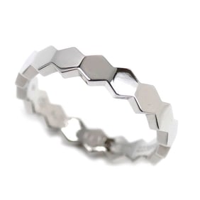 Chaumet 18K White Gold Be My Love Honeycomb Diamond Ring (083358-055) - Size 15, 55mm, 4.4g, Unisex