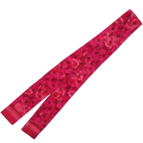 Louis Vuitton Bandeau Summer Ikat Silk Rose Indian Scarf Muffler 0167 LOUIS VUITTON