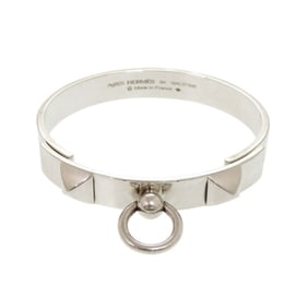 Hermès Collier de Chien PM Size SH Silver 925 Bangle Bracelet 1566 HERMES
