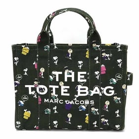 Marc Jacobs x Peanuts collaboration: The Tote canvas tote bag in khaki green.