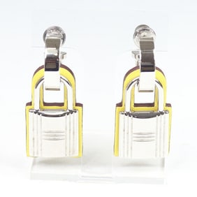 Hermes Hermès O'Kelly Swift Jaune-Naples earrings (yellow) with Cadena Y (2020)