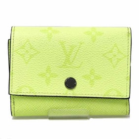 Louis Vuitton Victor Wallet, Tri-fold Japan Exclusive, Taiga Cowhide Leather, M14129, Lemon, Unused