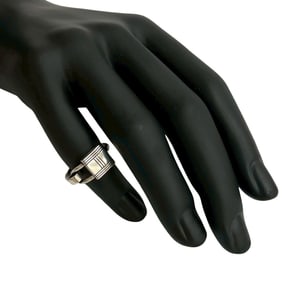 HERMES Cadena Motif Ring, 925 Sterling Silver, Size 7, Women's, 70645