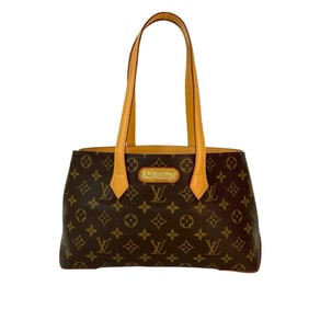 Unused, stored LOUIS VUITTON Wilshire PM Monogram Leather Tote Bag/Semi-Shoulder Bag, Brown, 26140