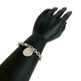 TIFFANY & Co. Tiffany Notes Round Bracelet, 925 Sterling Silver, Chain Bangle, Jewelry, 21043