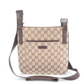 Gucci GG Canvas and Leather Shoulder Bag/Messenger Tote 122793 Men's