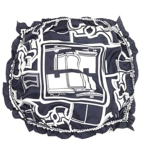 HERMES Coupe Tatouage 100% Silk Scarf with Full Design, Navy, Women's, Box Included