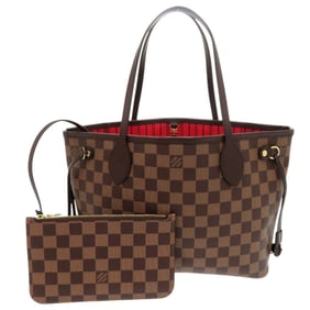Like new Louis Vuitton Neverfull PM Damier Brown Tote Bag with Pouch N41359 LV 0701 LOUIS VUITTON
