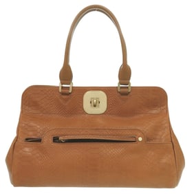 Longchamp Gaby Leather Brown Tote Bag 1526
