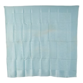 Chanel logo scarf, light blue, women's, CHANEL